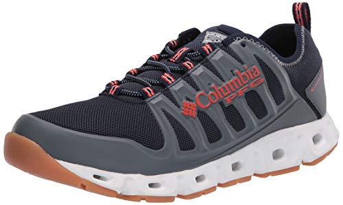 Columbia PFG Men's Megavent II PFG Water Shoe, Collegiate Navy/Blood Orange, 7.5 Regular US
