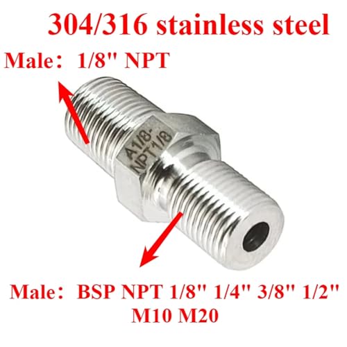Niple hexagonal M20 de acero inoxidable 304 mecanizado de alta precisión estructural 3