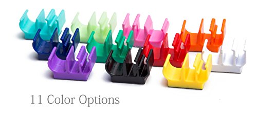 (10 pk) Green Self Adhesive Pencil Pen and Marker Holder Adhesive Clip - Best Mount Organizer to Stick on The Shelf, Dashboard, Metal Door - Great for delivery Driver, Mail Carrier, delivery Truck