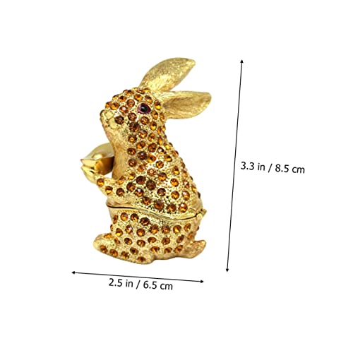 Décoration de Pâques pour coiffeuse avec boîte à bijoux lapin