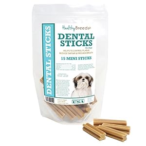Healthy Breeds Shih Tzu Dental Sticks Minis 15 Count