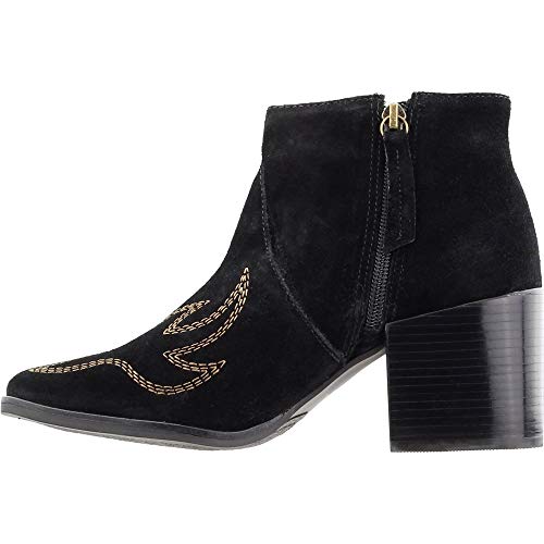 Matisse Womens Vox Embroidery Boots Ankle Mid Heel 2-3" - Black - Size 9 B #TOP3