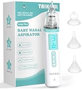 Elektrischer Baby Nasensauger - Wiederaufladbar Mit 3 Stufen & Düsen Light Green