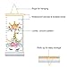 PASHOP Growth Charts for Kids, Canvas Growth Chart Ruler for Girls Boys Baby Measure Height Chart Removable Handing Ruler Wall Decor 79