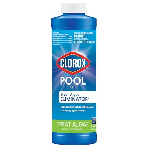 Clorox® Pool&Spa™ Swimming Pool Algaecide, Prevents and Treats Pool Algae, Non-Foaming, 1 Quart (Pack of 1)