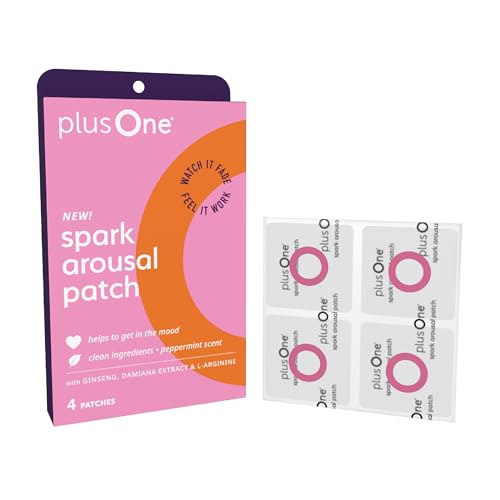 plusOne Spark Arousal Patches Enhances Intimate Mood & Sensation 4 Count