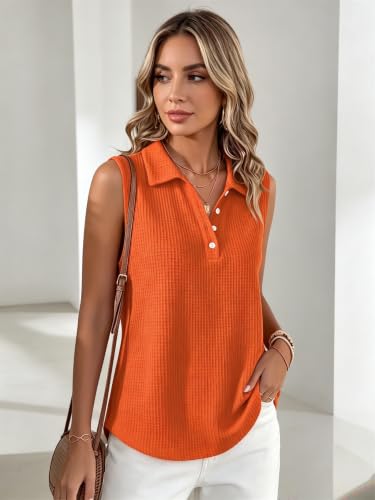 Camiseta polo de punto con cuello en V con botones estilo sofisticado 2