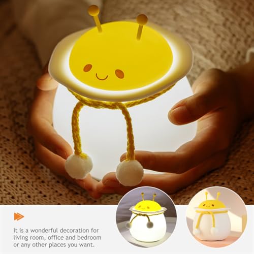 Lámpara de noche recargable de silicona con luz USB y diseño animal miniatura 7