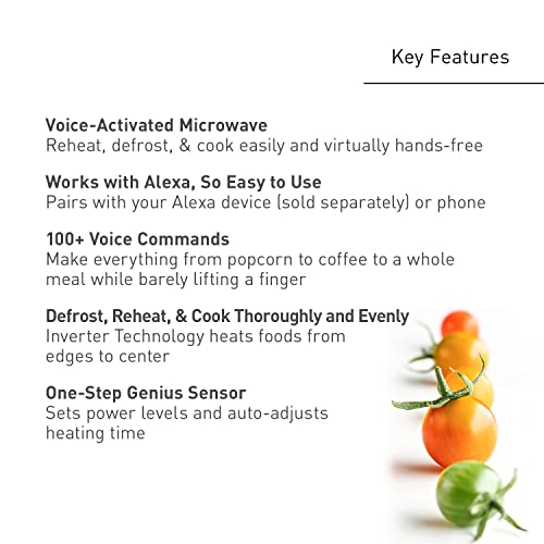 Panasonic NN-SV79MS 1.4 cu.ft Smart Inverter Works with Alexa Countertop Microwave Oven 1200Watt Power with Genius Sensor Cooking, Stainless Steel by Panasonic - Image 6