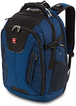 SwissGear 5358 USB ScanSmart Laptop Backpack, Blue/Black, Large
