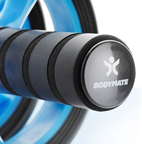 BODYMATE AB Classic - wałek do ćwiczenia mięśni brzucha i wzmocnienia mięśni korpusu, sprzęt fitness do domu, podkładka pod kolana w zestawie, 28 x 16 cm (dł. x Ø)