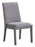 Signature Design By Ashley - Besteneer Dining Upholstered Side Chair - Set of 2 - Contemporary Style - Dark Gray