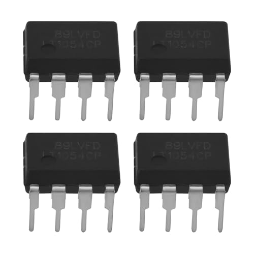 eMagTech 4Pcs 8 Pin Switching Regulators DC 3.5 to 15V Converter LT1054CP LT1054 for Electrical Switch Voltage Conversion 9x6.5x6mm