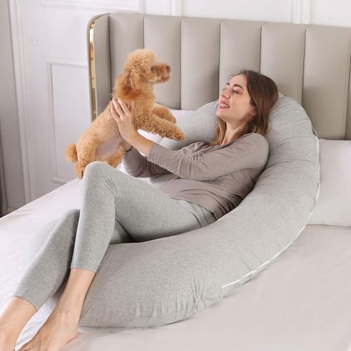 Image of Safe Multifunctional Microfiber U Shaped Pregnancy Pillow /Maternity Pillow. (Grey-C-2)