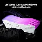 TEAMGROUP T-Force Delta RGB DDR5 Ram 32GB (2x16GB) 6000MHz PC5-48000 CL38 Intel XMP 3.0 & AMD Expo Compatible Desktop Memory Module Ram White FF4D532G6000HC38JDC01 - Image 2