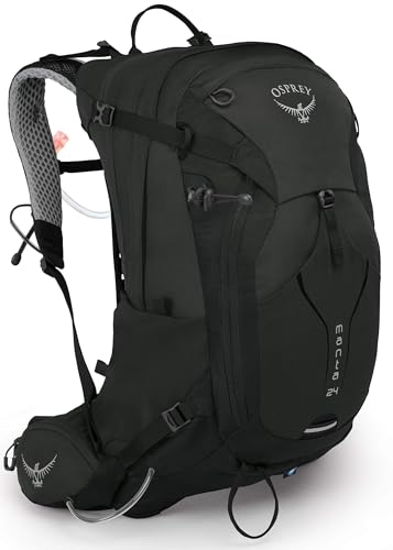 Osprey Manta 24L Men's Hiking Backpack with Hydraulics Reservoir, Black, One Size