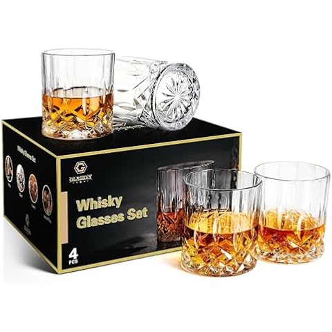 GLASKEY Verres à Whisky en Cristal Cover