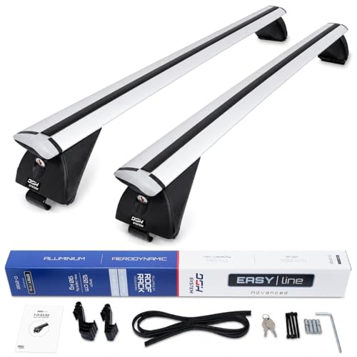DGH SYSTEM Barre portatutto portapacchi easy line advanced 120 cm compatibile...