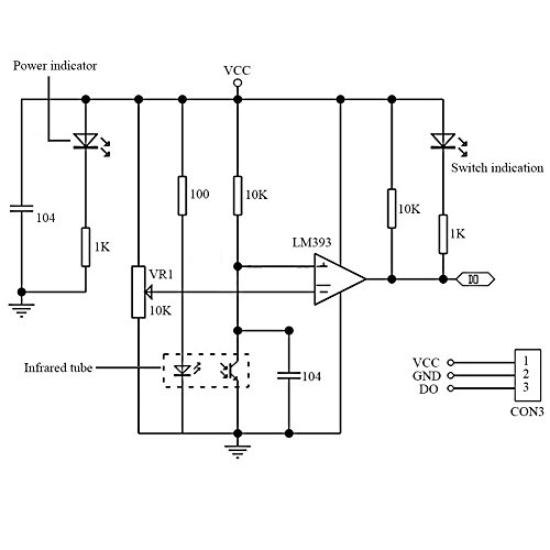 Electrely 10 pezzi IR Modulo Sensore di Evitamento...