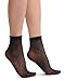 Small Polka Dots And Rounded Trim Top Socks Ankle High 15 Den - Socks