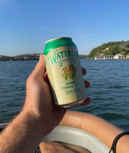 Image of Waterloo Sparkling Water, Ginger Citrus Twist Naturally Flavored, 12 Fl Oz (Pack of 24) | Zero Calories, Sugar or Artificial Sweeteners, Sodium