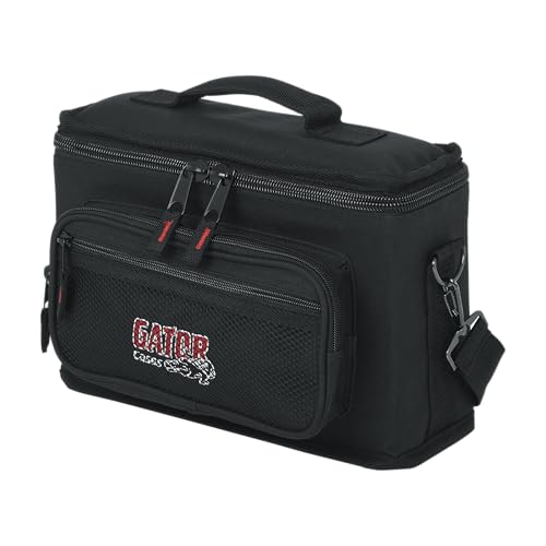 Gator Cases Padded Microphone Carry Bag; Holds up to (4) Wired Microphones. (GM-4)