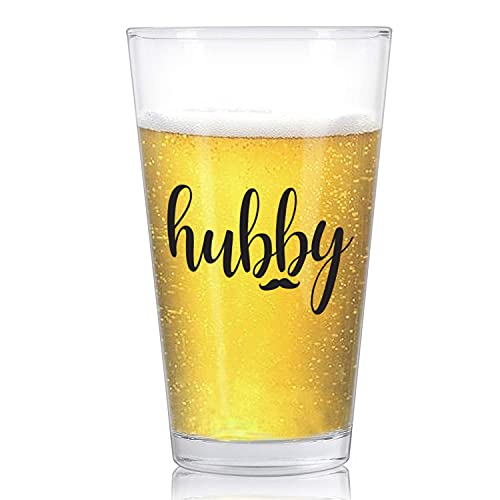 Wifey And Hubby Wine Glass And Beer Glass Novelty Gift Set For Engagement Newlywed Wedding Anniversary Bridal Shower Valentine's Day #TOP6