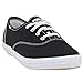 Keds Women's Champion Original Canvas Lace-Up Sneaker, Black Canvas, 10 M US
