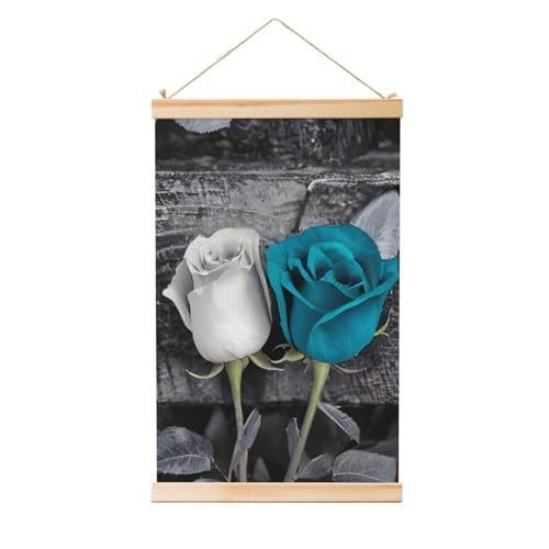 Peinture murale 91x61 cm avec cadre bois pour decoration salon moderne