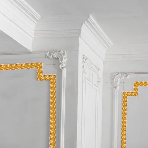 Tiras de paneles de pared autoadhesivas y flexibles para bordes de papel tapiz 8