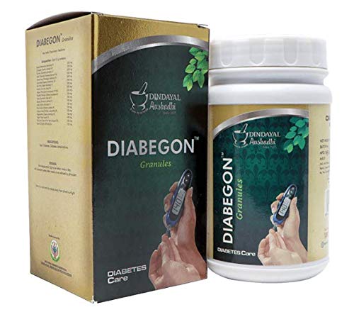 Dindayal Aushadhi Diabegon Granules Diabetic Care(Gold) 250 Gm | Ayurvedic Diabetes Medicine - Sugar Medicine | Extracts with Bahera, Haritki, Amlaki, Pippali, Sunthi etc.| (B0C1K69YDN) Amazon Price History, Amazon Price Tracker