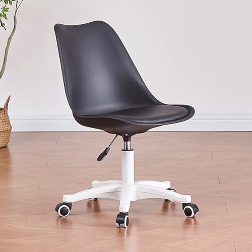 Silla de escritorio compacta sin brazos para optimizar espacios pequeños de trabajo 2