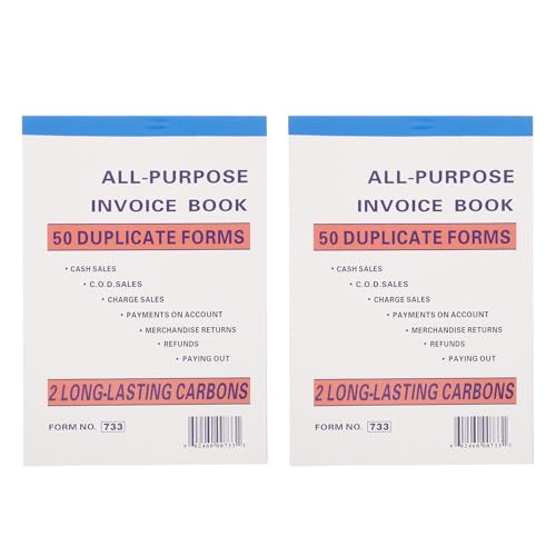 Gatuida 2 talonarios de facturas para seguimiento de pedidos - Libro de órdenes de compra, bloc de facturas para pequeñas empresas, supermercados y autónomos.