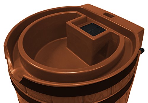 Rain Wizard 65 Gallon Rain Barrel with Darkened Ribs - Terra Cotta