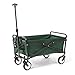 Seina Heavy Duty Compact Folding 150 Pound Capacity Outdoor Utility Cart, Green