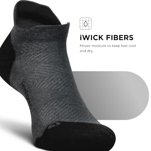 Image of Feetures Elite Max Cushion No Show Tab Ankle Sock
