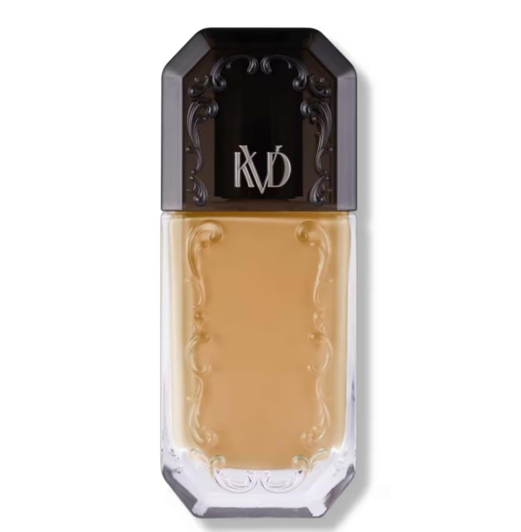 KVD Beauty Good Apple Full-Coverage Serum Foundation, Non-Comedogenic, Liquid, Ambato, Pore-Blurring, Long Wear (Medium 036)
