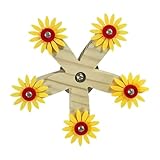 Jouets pour oiseaux | Roue en Bois Rotative Amusante pour Cage | Perchoir Ludique | pour Perruche Conure Calopsitte Inséparable Canari Diamant Mandarin Cage