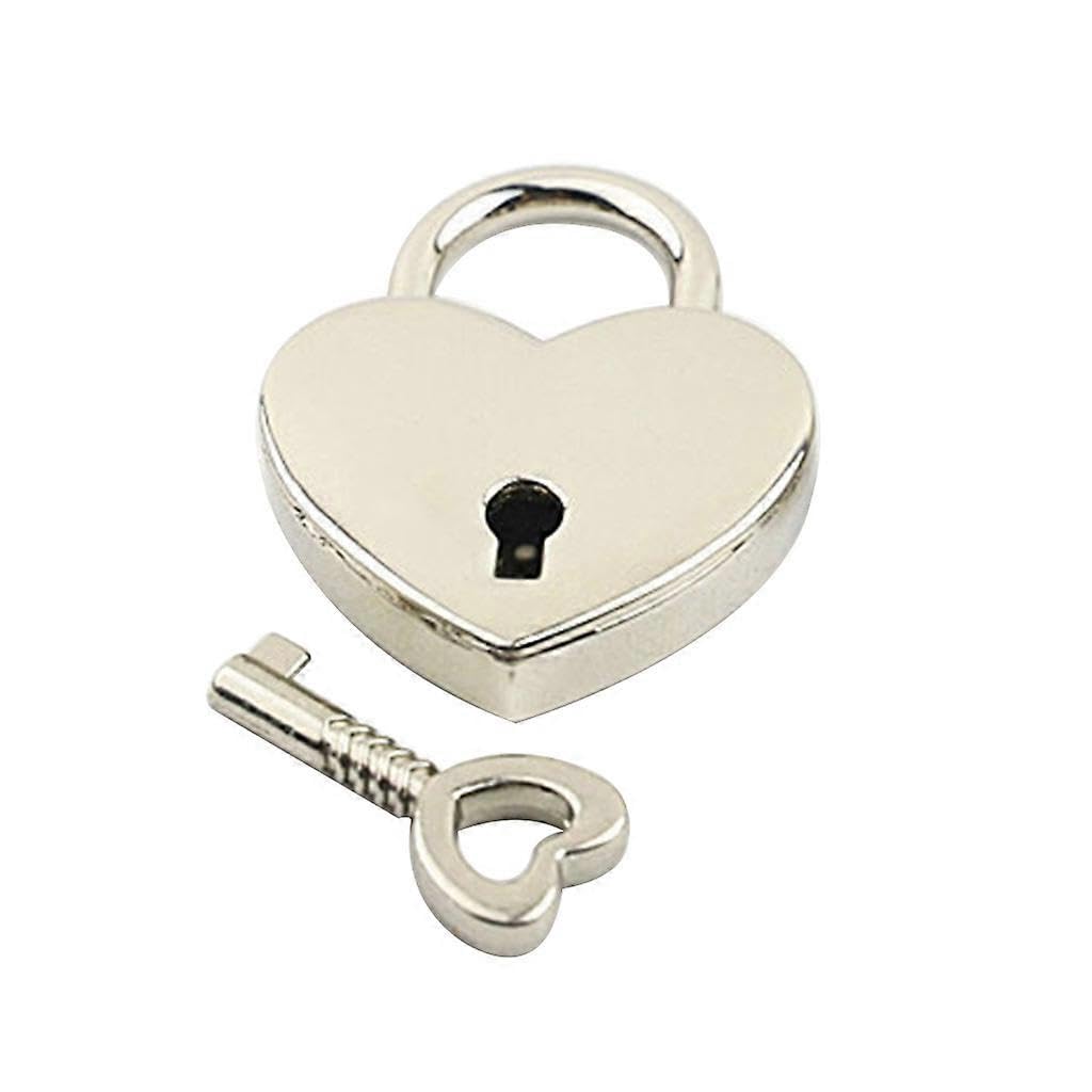 Joyhappst Image Color Mini Heart Shaped Lock With Key Personalized Love Padlock For Anniversary