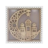 Ampliamente aplicable: hace que tu casa sea hermosa y atractiva, el LED Eid Mubarak Ramadan es una decoración perfecta para festivales islámicos musulmanes y la decoración diaria del hogar.
