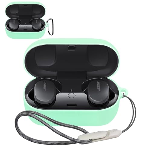 �y2024 NEW�zFor Bose OuietComfort Earbuds ��2����C���z�� �P�[�X �_�炩�ȃV���J�Q���̃X�|�[�c�N�[���ȃf�U�C�� �Ռ��z�� �h�� �h�o �y�� �����h�~�p�̃t�b�N�𓋍ڂ��� �X�����\�t�g �P�[�X�J�o�[ Bose Ouie