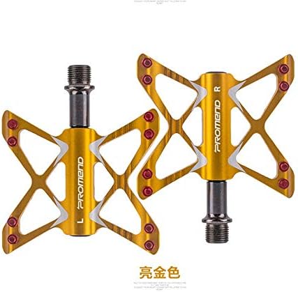 Rnwen Bicycle Pedals Bike Pedal Bicycle Pedal Pelin Bicycle Pedal Bicycle Accessories Multicolor Optional Pedals (Color : Yellow, Size : One Size)