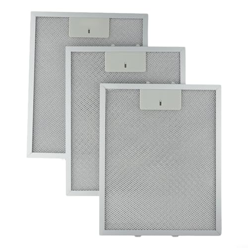 Lot de 3 filtres à graisse en maille métallique pour hotte aspirante avec 5 couches de graisse aluminisée, 310 x 250 x 9 mm