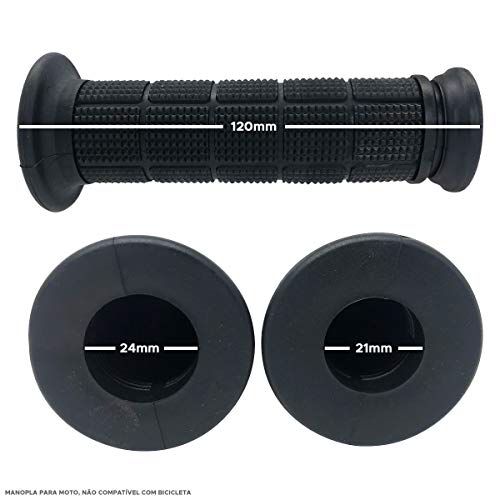 Manopla Punho Moto Calypso Pontus 120mm Preto