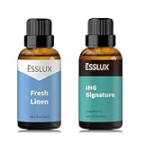 Fresh Linen, IHG Signature Fragrance Oil, Clean Fresh Scented Oils, Hotel Inspired Essential Oils for Home for Diffuser, 2x30 ml