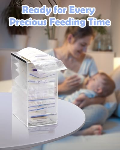 Jrssae Freeze Organizer for Breastmilk Storage Bag, First-in First-Out Breastmilk Storage Containers for Fridge with Quick-Freeze Tray, Breastmilk Freezer Organizer for Breastfeeding Essentials - Thumbnail 7