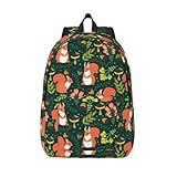 【Bretelles confortables et réglables】 : le sac à dos peint en forme d'écureuil mignon est livré avec des bretelles réglables, vous permettant de personnaliser la longueur pour votre confort. La poignée supérieure renforcée offre une option de transport supplémentaire, que vous l'utilisiez comme sac à dos pour ordinateur portable pour un sac à dos de voyage pour homme et femme en déplacement.