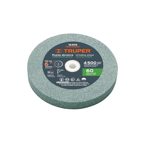 Truper Silicon Carbide 6' 60 Grit Wheel