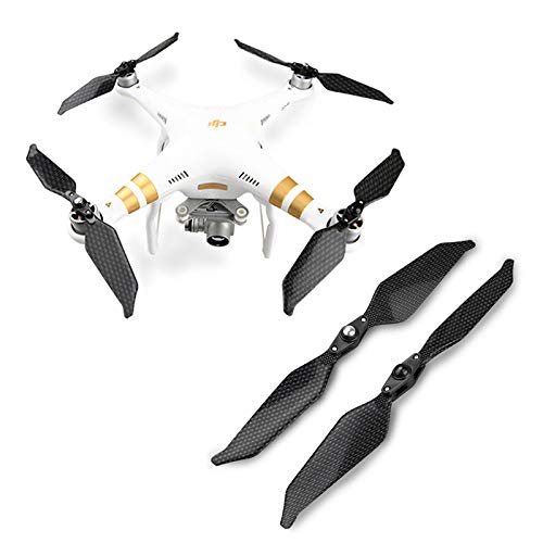 KINGDUO4PCS RCGEEK Carbon Fiber Universal Self-locking Foldable 2-blade Propeller for DJI Phantom 1/2/3