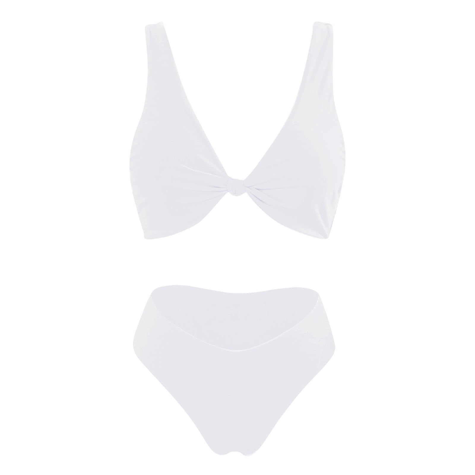 Damen Zweiteiliger Badeanzug Wellenmuster String Triangel Bikini Damen Set Große Größe 46-48 mit Bügel Badeanzug Badeanzüge Badebekleidung One Piece Badeanzüge für Große